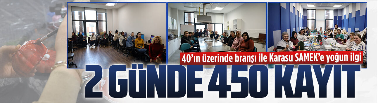 Karasu SAMEK’te ücretsiz kurslara yoğun ilgi