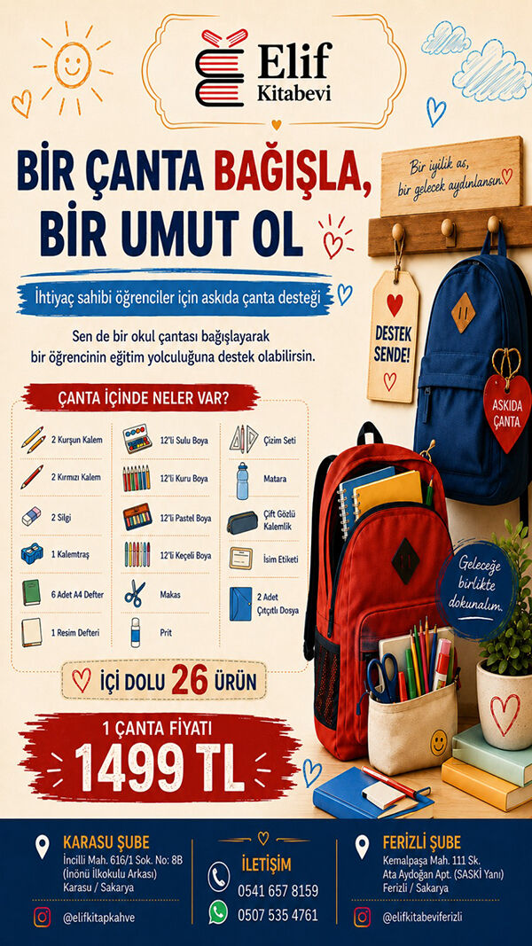 Elif Kitabevi Askıda Çanta F1