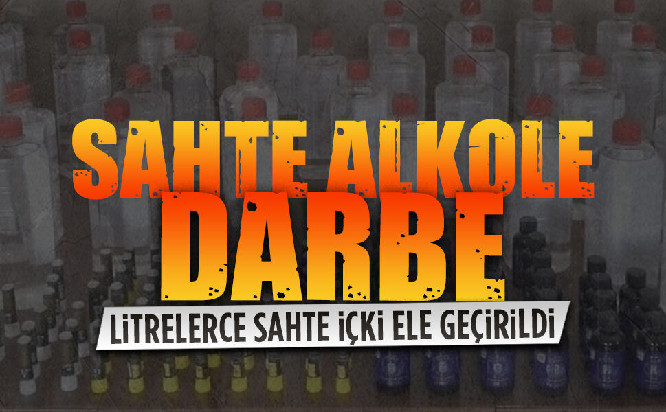 Sahte alkol operasyonunda şüpheliler yakalandı