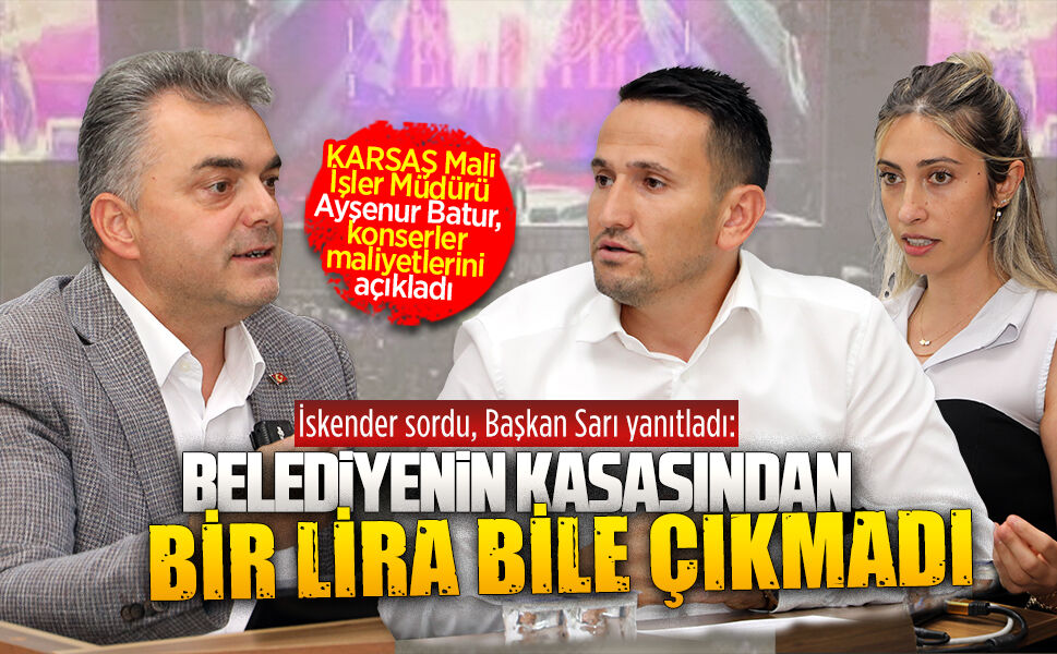 Konserlerin maliyetine Başkan Sarı’dan net yanıt