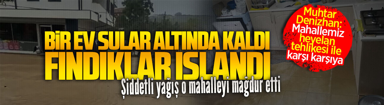 Şiddetli yağmur Hürriyet Mahallesi’ni mağdur etti