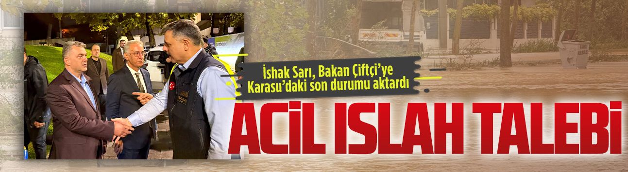 İshak Sarı, Bakan Çiftçi’ye Karasu’daki son durumu aktardı