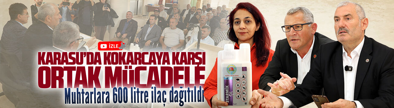 Karasu Ziraat Odası’nda muhtarlara kokarca zararlısıyla mücadele toplantısı