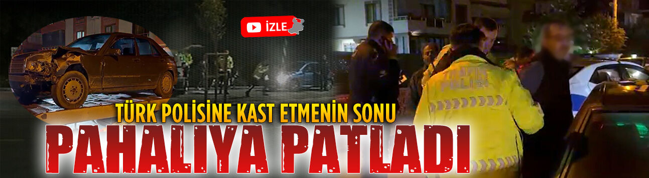 Polisin ‘Dur’ ihtarına uymayarak kaçan sürücü kaza yaparak yakalandı
