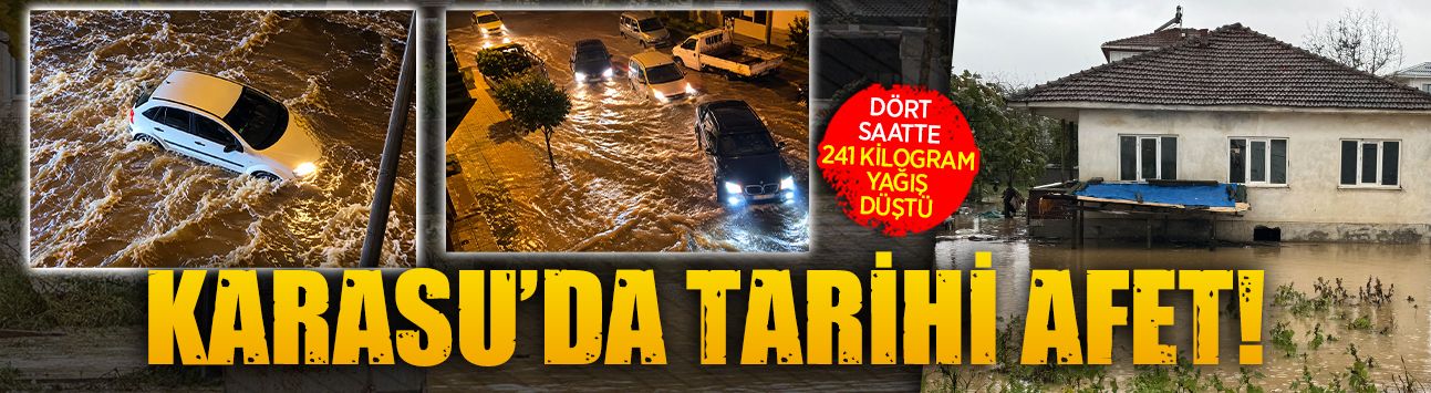 Karasu’da tarihi afet