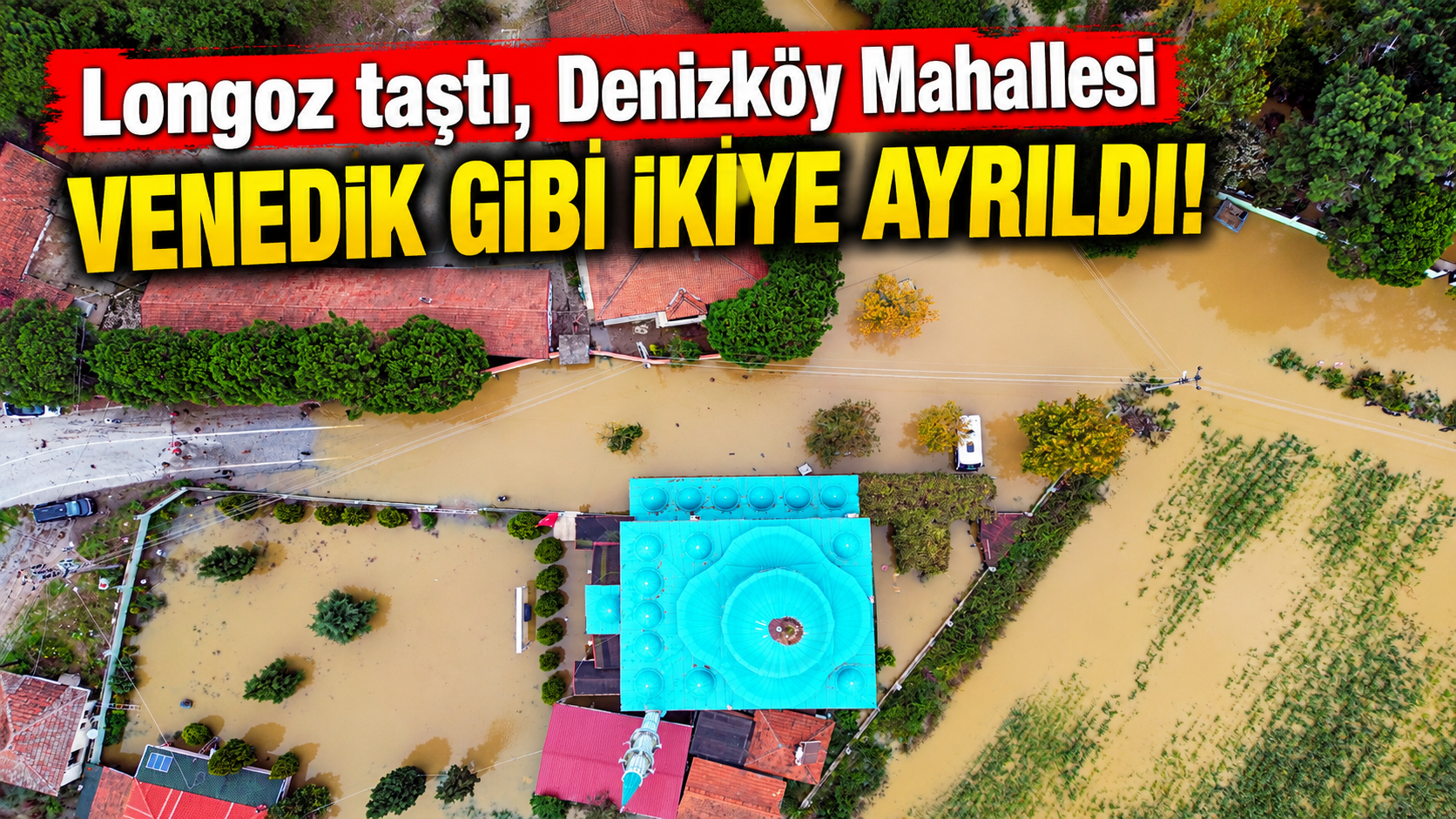 Acarlar Longozu taştı, Denizköy yolu kapandı
