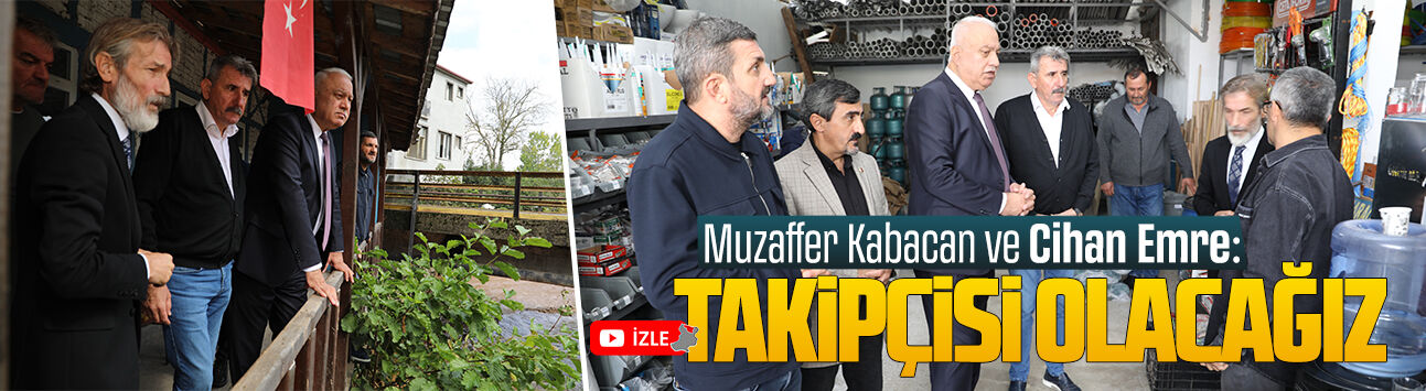 Muzaffer Kabacan ve Cihan Emre, Darıçayırı esnafını ziyaret etti