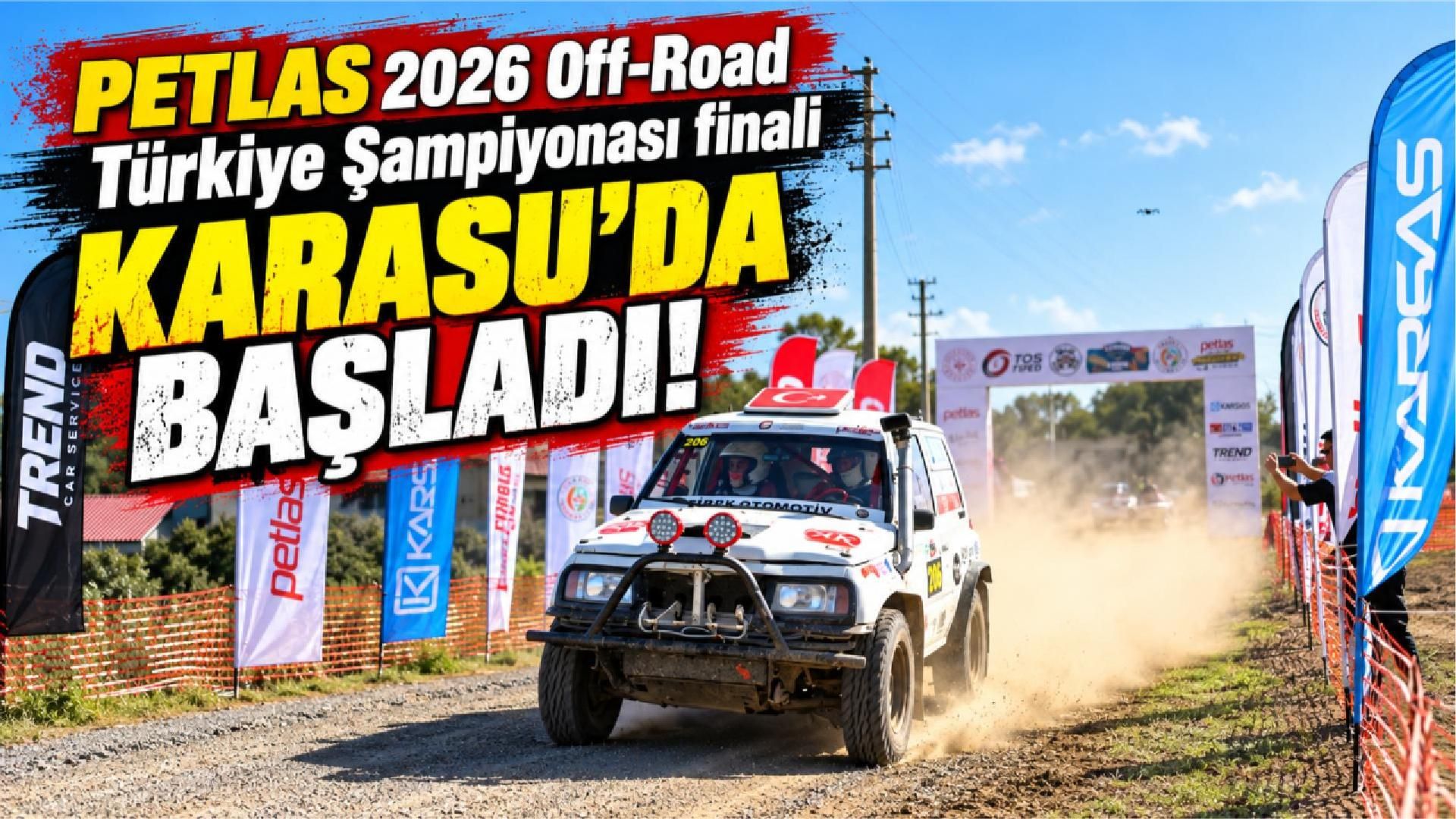Türkiye Offroad Şampiyonası'nın 6.ayak yarışlarında Karasu etabı koşuluyor