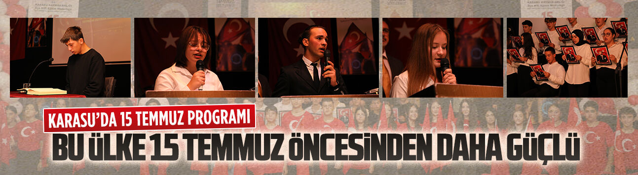 Şehit Üsteğmen İbrahim Abanoz Anadolu Lisesi’nde 15 Temmuz programı düzenlendi