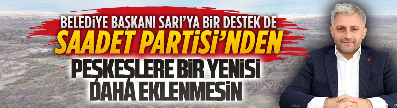 Belediye başkanımızın çağrısını destekliyoruz, peşkeşlere bir yenisi daha eklenmesin