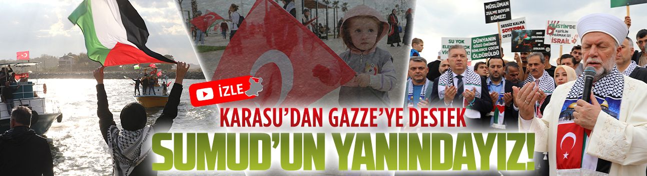 Karasu’dan Gazze’ye destek