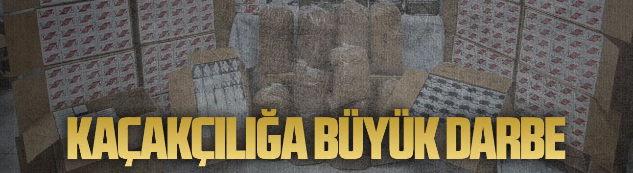 Jandarma operasyonunda tonlarca tütün ve kaçak makaron ele geçirildi