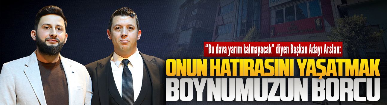 Karasu Esnaf ve Sanatkarlar Odası Başkan Adayı Levent Arslan’dan duygusal ve kararlı mesaj