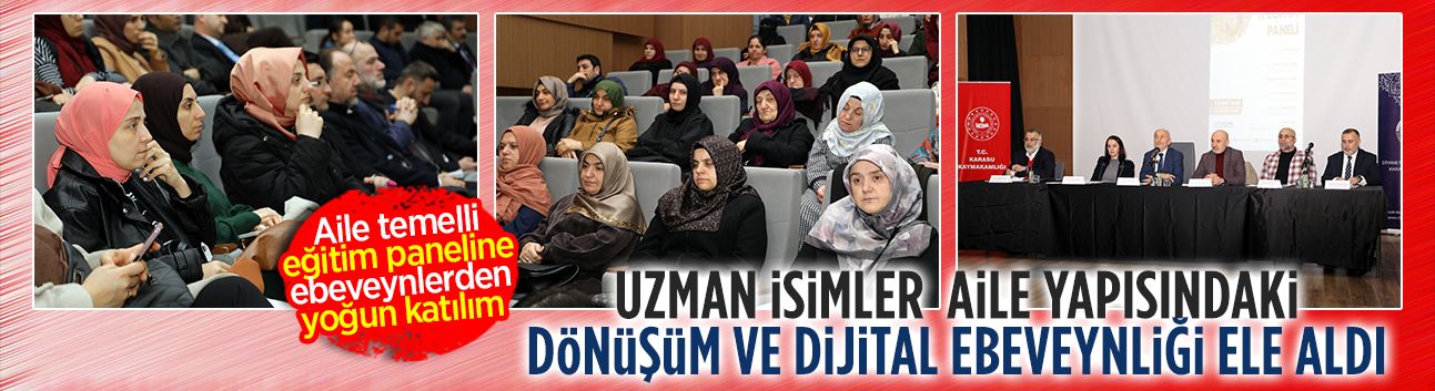 Karasu’da “aile, gençlik ve eğitim” paneli yoğun ilgi gördü