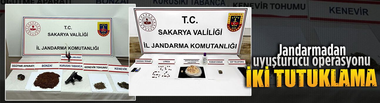 Jandarmadan uyuşturucu operasyonu: 2 kişi tutuklandı