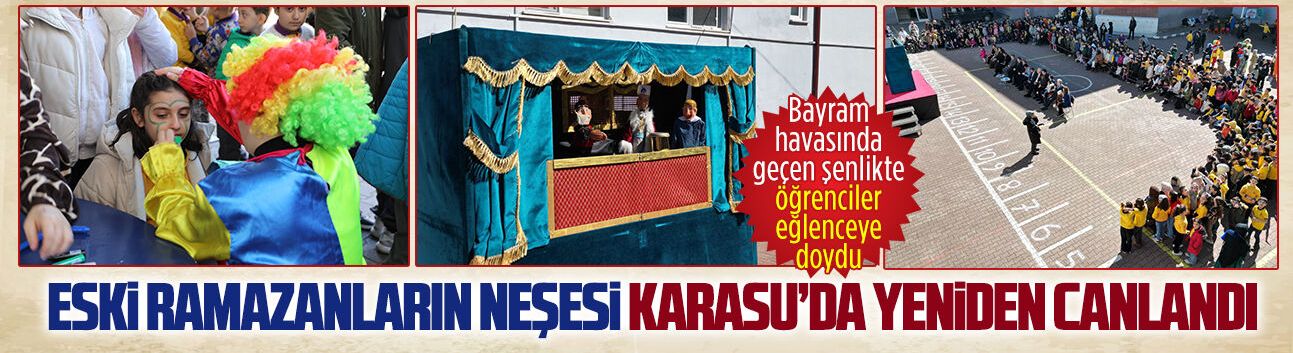 Karasu İnönü İlkokulu’nda bayram havasında Ramazan şenliği