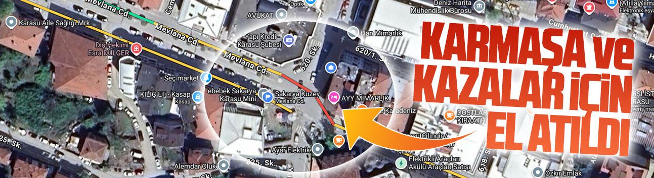 Karmaşa ve kazalar kavşağına el atıldı