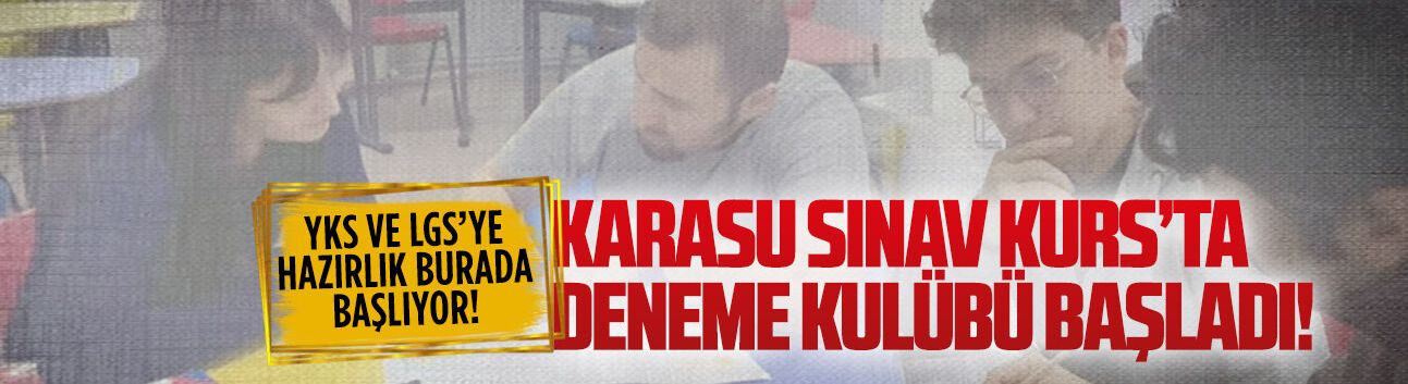 Karasu Sınav Kurs’ta her sınıfa özel deneme kulübü başladı